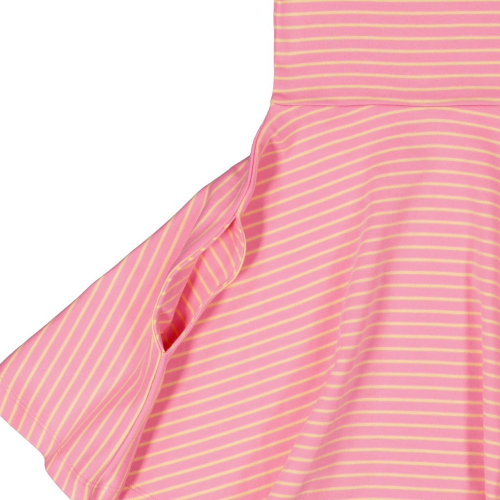 Flared dress Pink/yellow  122/128