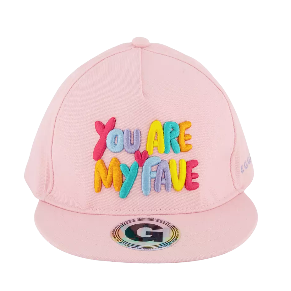 Skate cap my fave Light pink  8y-Adult