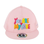 Skate cap my fave Light pink
