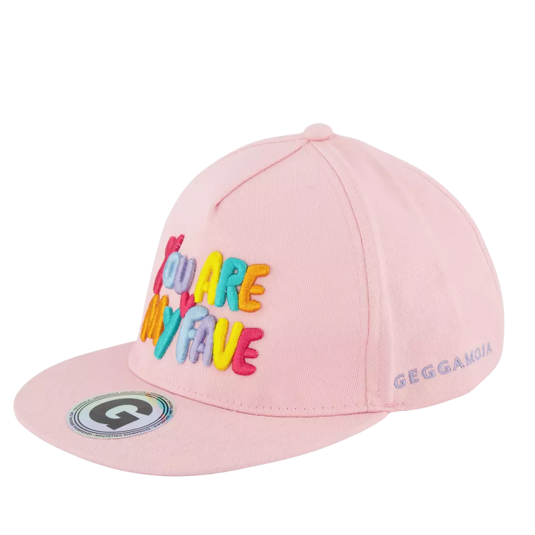 Skate cap my fave Light pink  2-8y