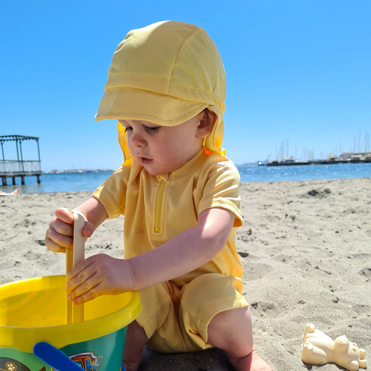 UV Hat Yellow  2-6Y