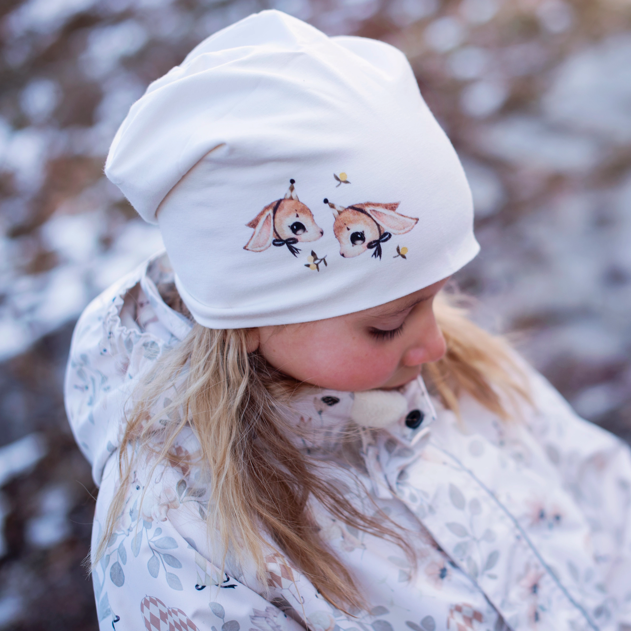 Bamboo Beanie Long ear beige