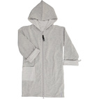 Bathrobe Kids Classic Grey/Grey-white  134/140