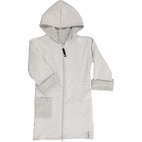 Bathrobe Kids Classic Grey/Grey-white  98/104