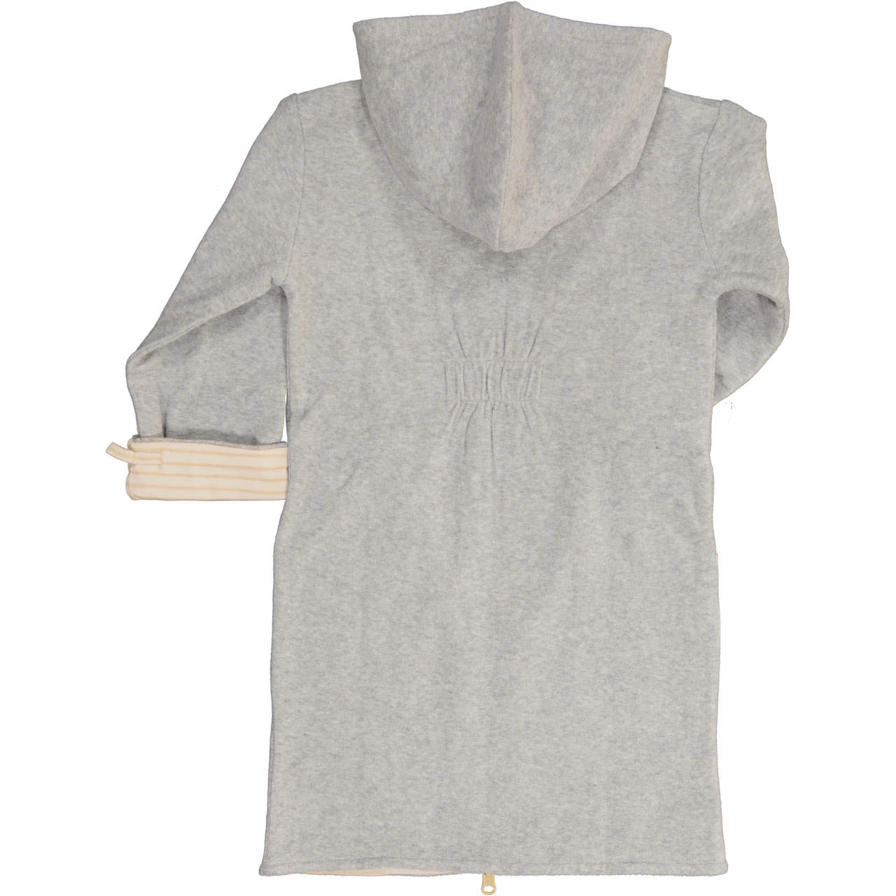 Bathrobe Kids Classic Grey/beige-offw  86/92