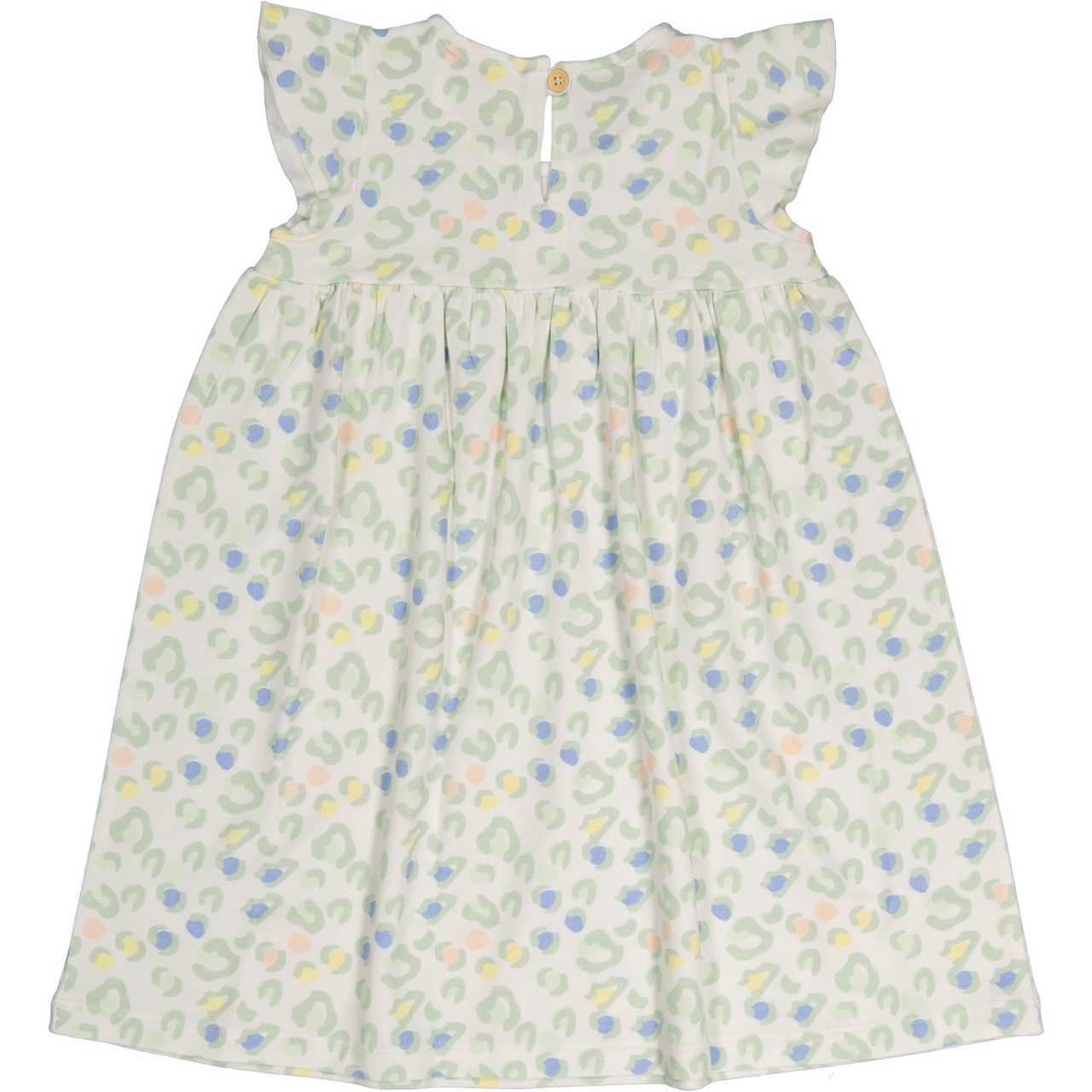 Bamboo flounce dress Leo colored