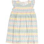 Bamboo flounce dress Inca pastel  122/128