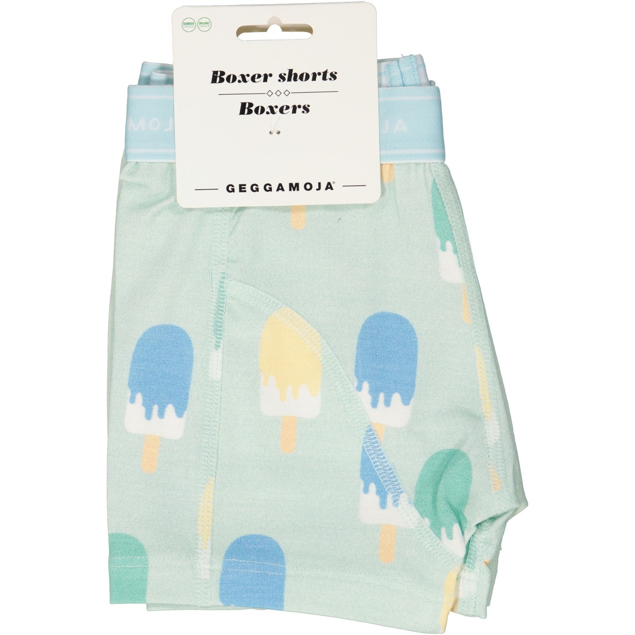 Bamboo boxer 2-pack Ice cream mint  134/140