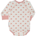 Body L.S Pink heart  62/68