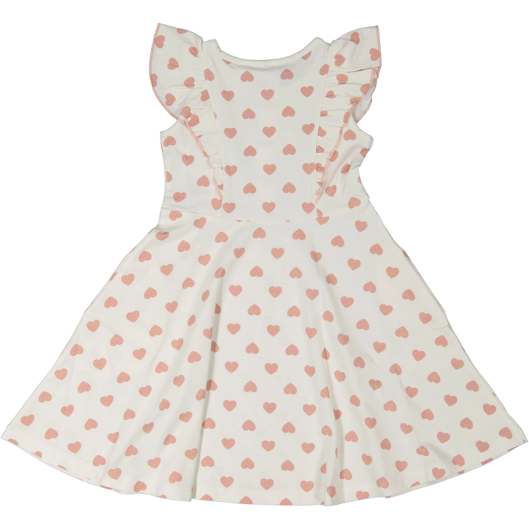 Summer flounce dress Pink heart