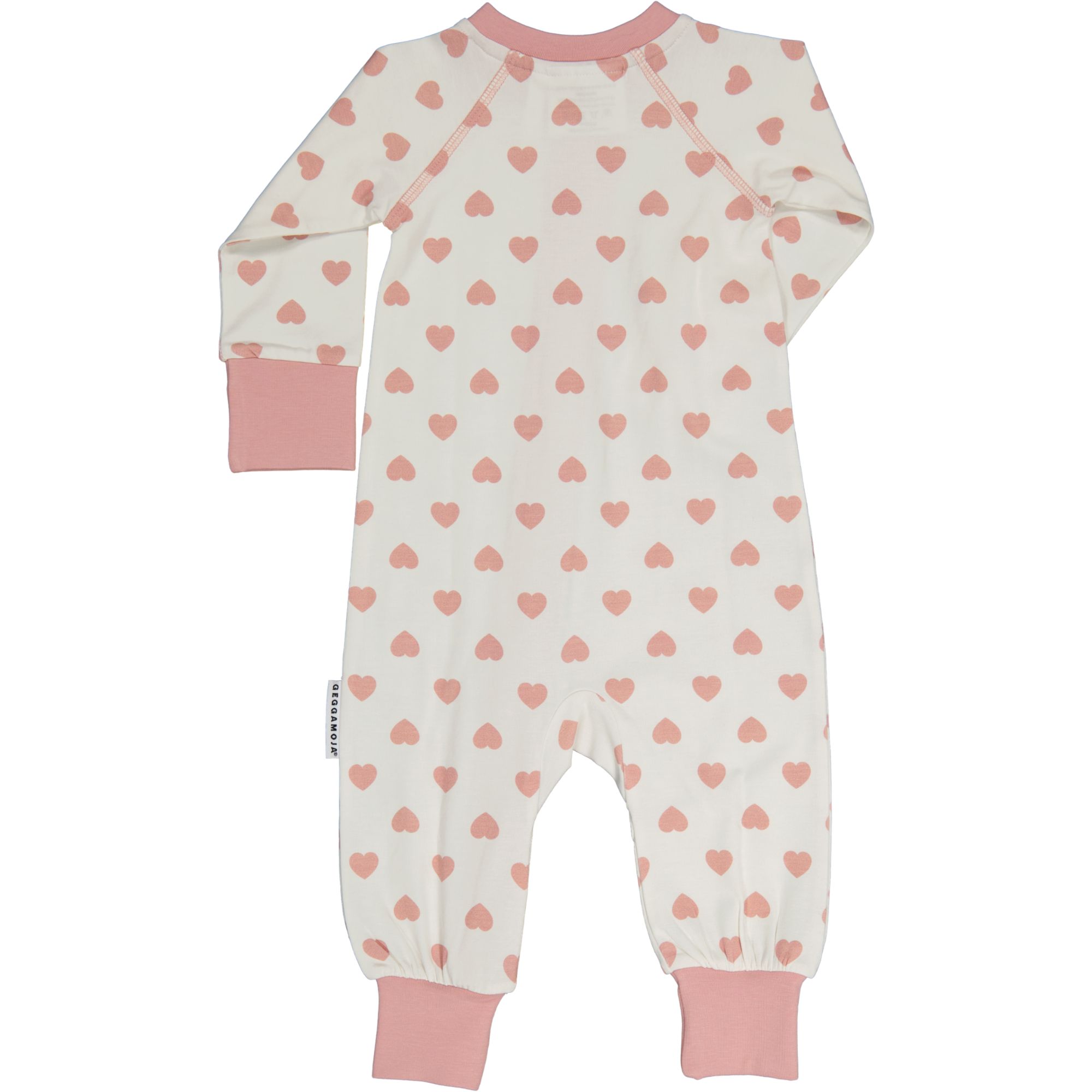 Pyjamas 2-way zip Pink heart