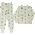 Bambu Tvådelad Pyjamas Groda Grön 110/116