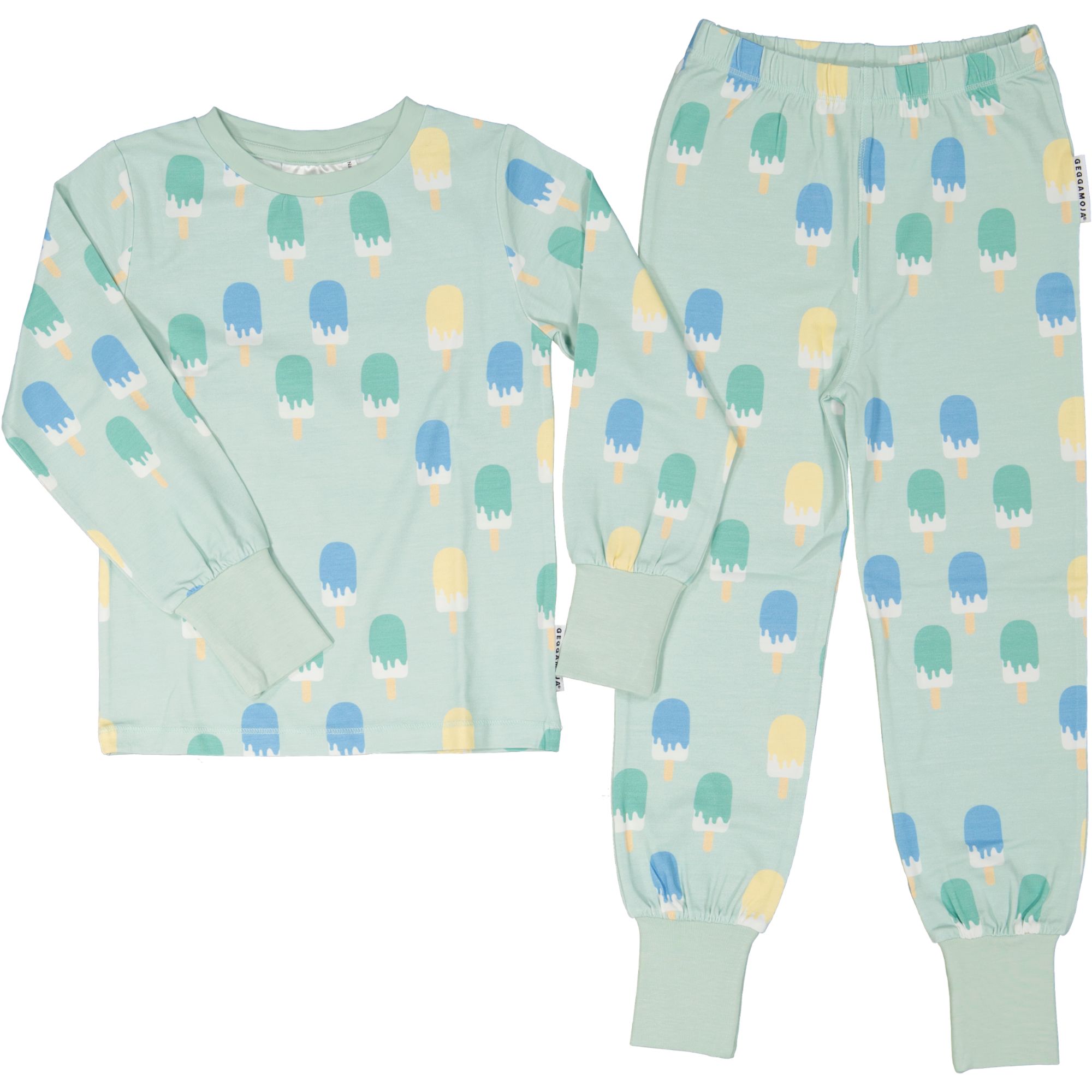 Bamboo two pcs pyjamas Ice cream mint