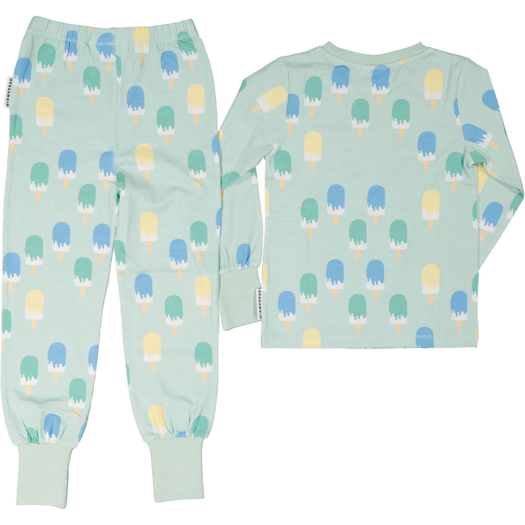 Bamboo two pcs pyjamas Ice cream mint