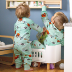 Mamma Mu two way zip pyjamas Sky mint 79 98/104