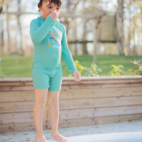 UV Suit Mamma Moo and Crow Mint 122/128