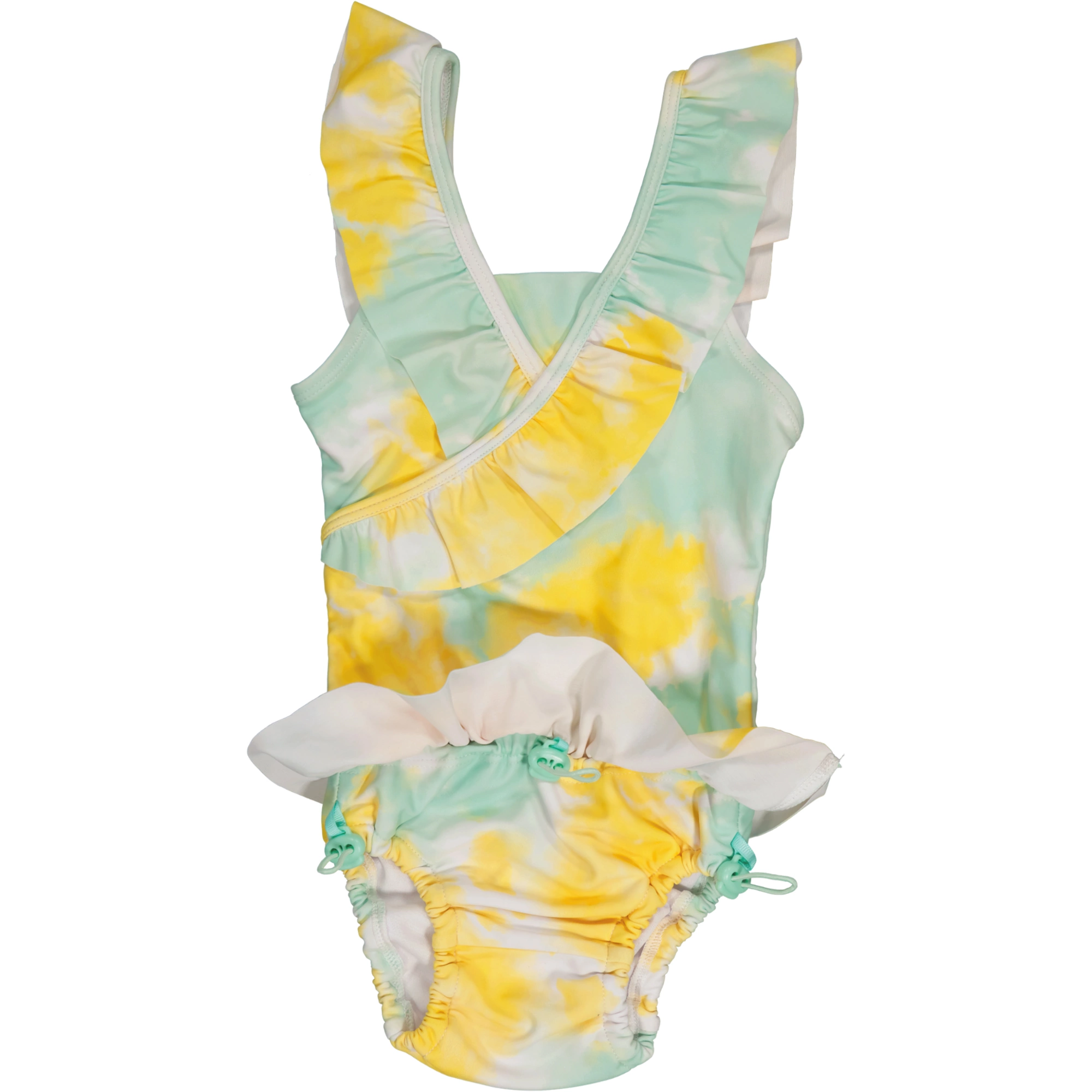 UV Baby swim suit Tie dye yellow