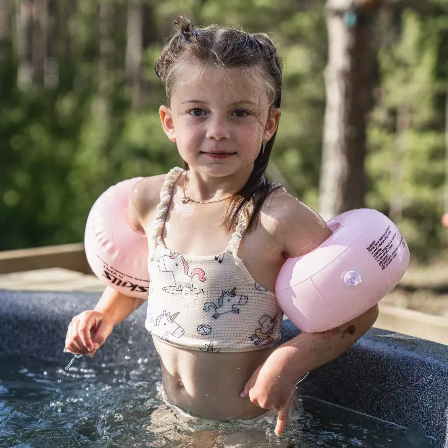 UV Bikini set Beige unicorn 98/104