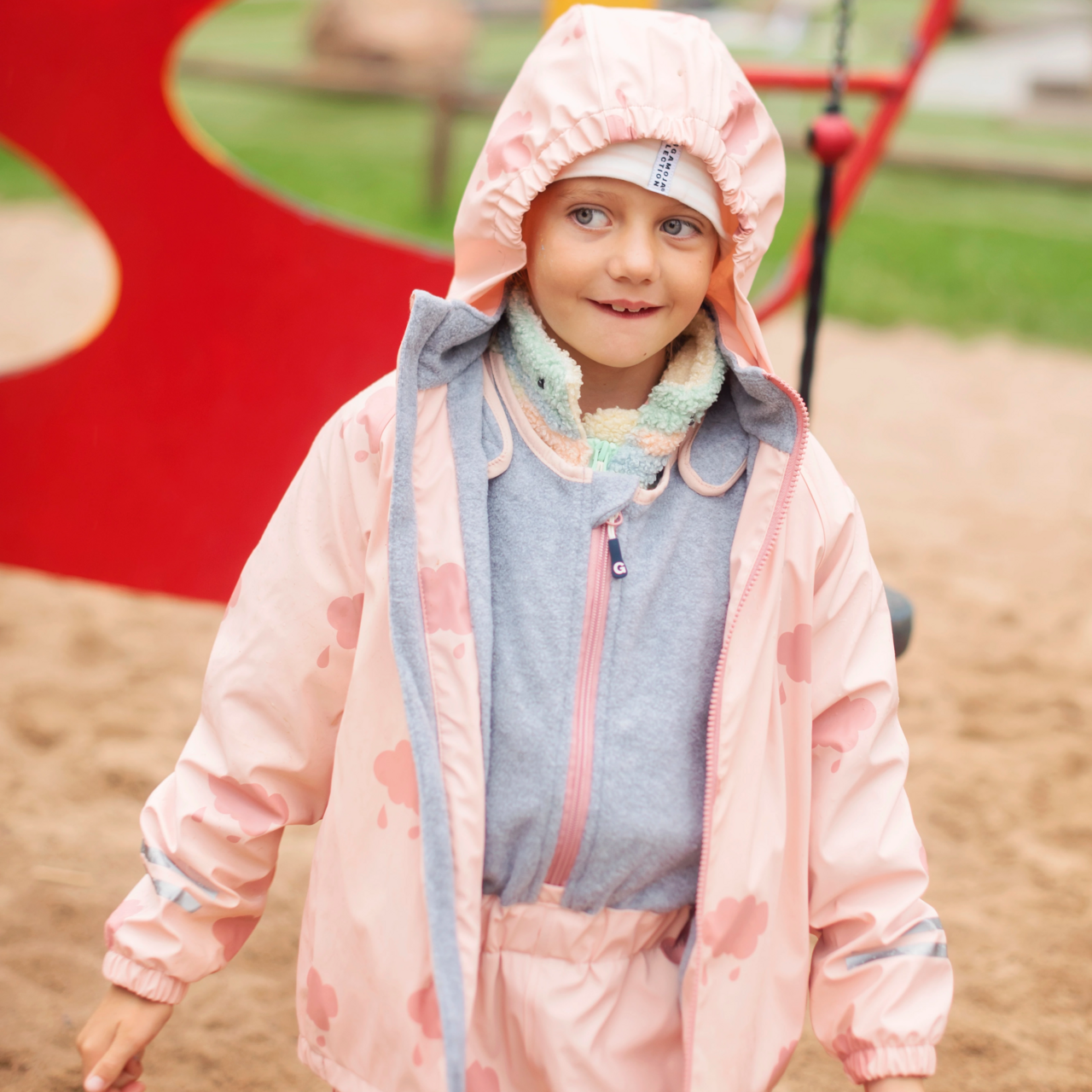 Rain set fleece Pink cloud  110/116