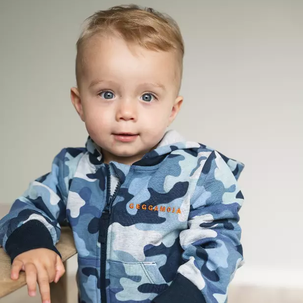 College hoodie Blue camo