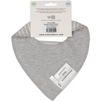 Dry bib Classic Grey mel/white