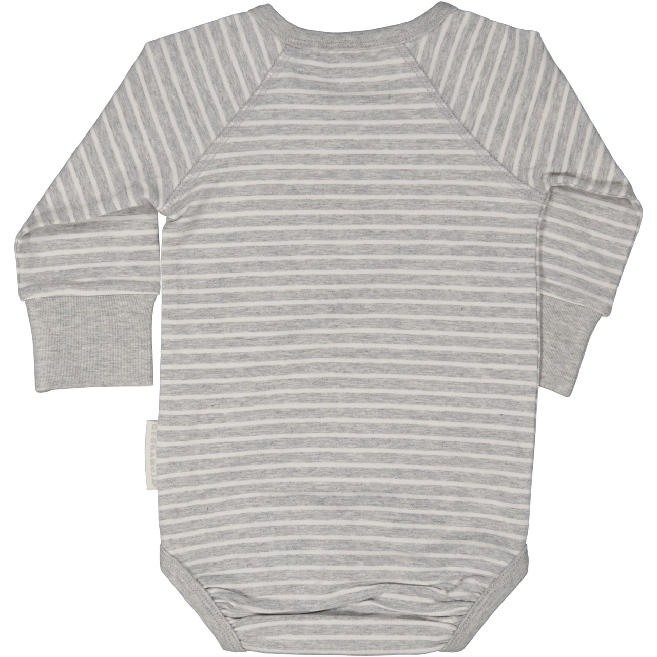 Baby body L.S Classic Grey mel/white 62/68