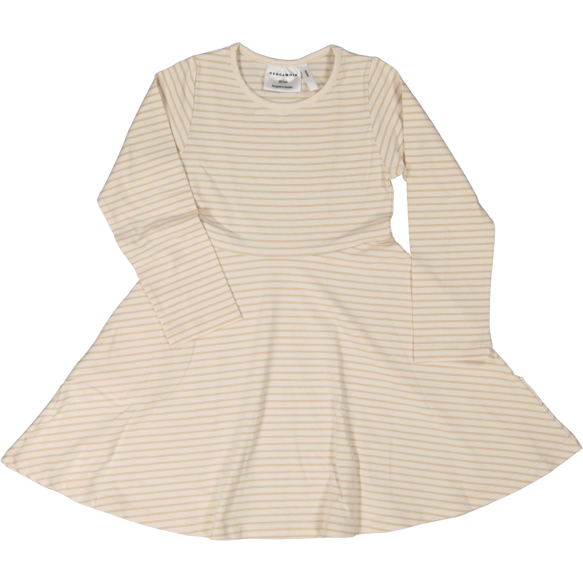 Flared dress L.S Classic Offw/beige