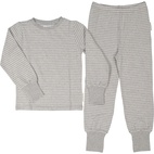 Two pcs pyjamas Classic Grey mel/white 110/116