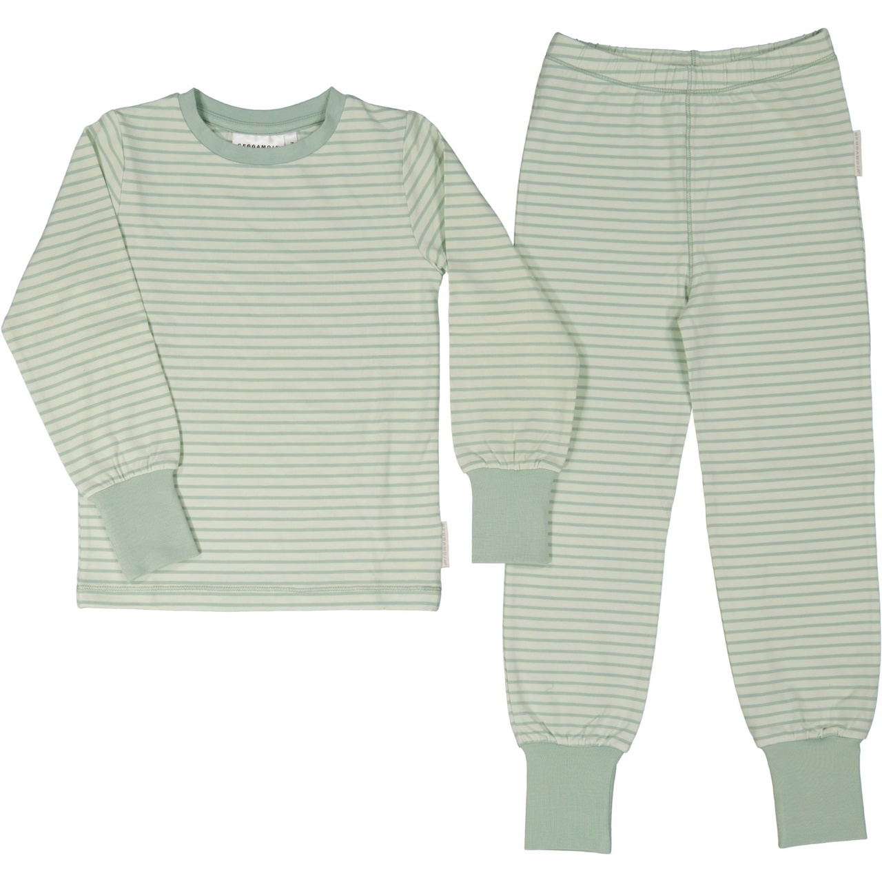Tvådelad Pyjamas Bambu Classic Ljusgrön/Grön 74/80