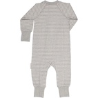 Tvåvägs-zip Pyjamas Bambu Classic Grå/Vit 98/104