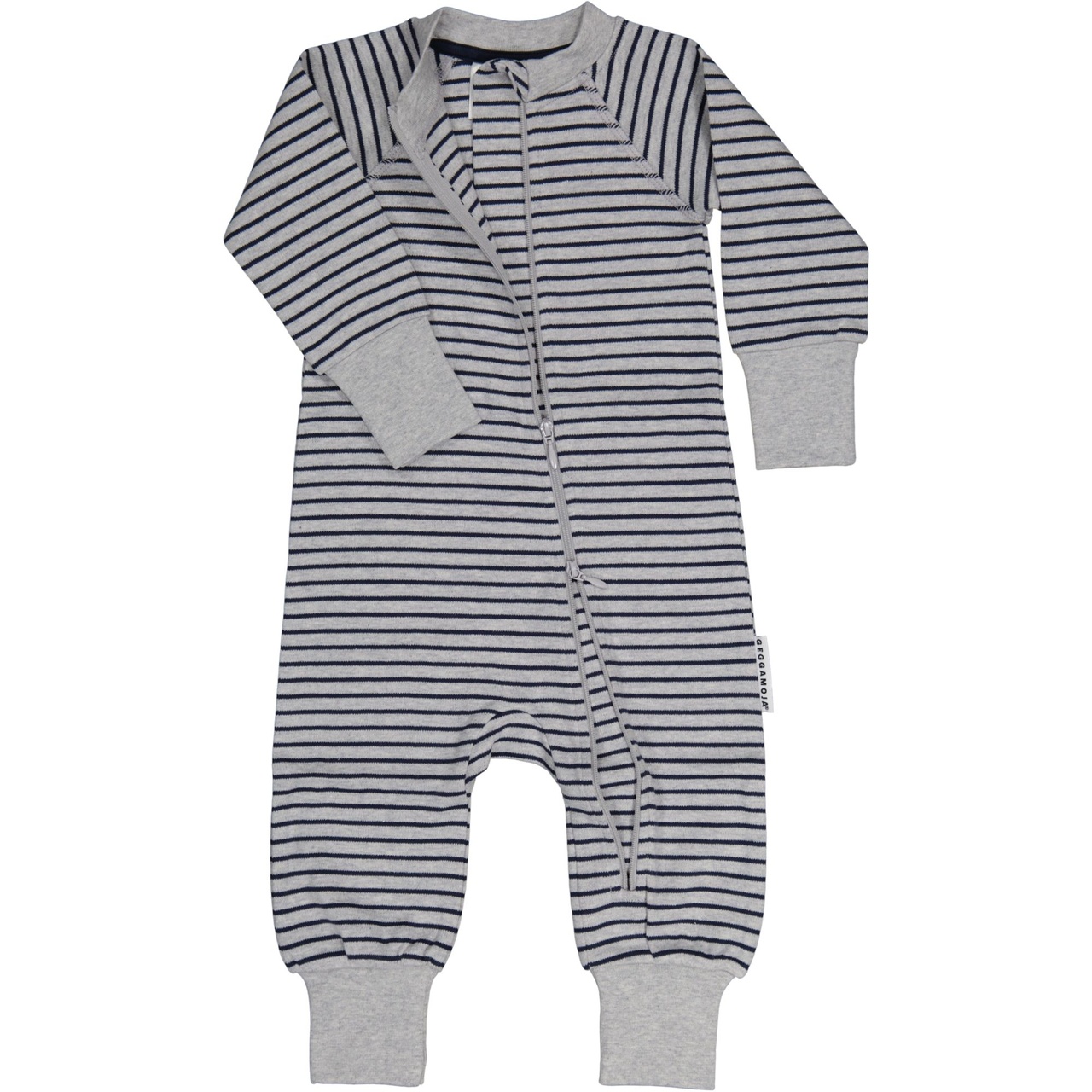Pyjamas Two way zipper Grey mel/navy 110/116