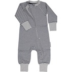 Pyjamas Two way zipper Grey mel/navy 110/116