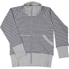 Zip sweater Grey mel/navy 134/140