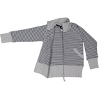 Zip sweater Grey mel/navy