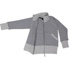 Zip sweater Grey mel/navy 74/80