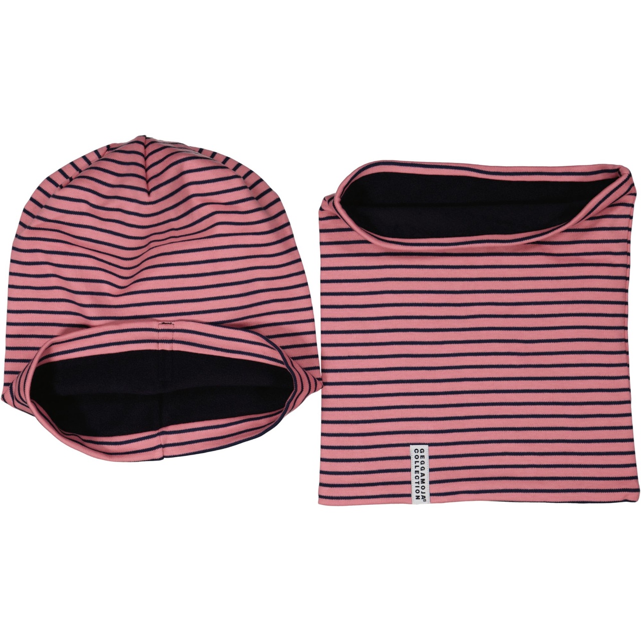 Cap/tube set Pink/navy M 5-6 År