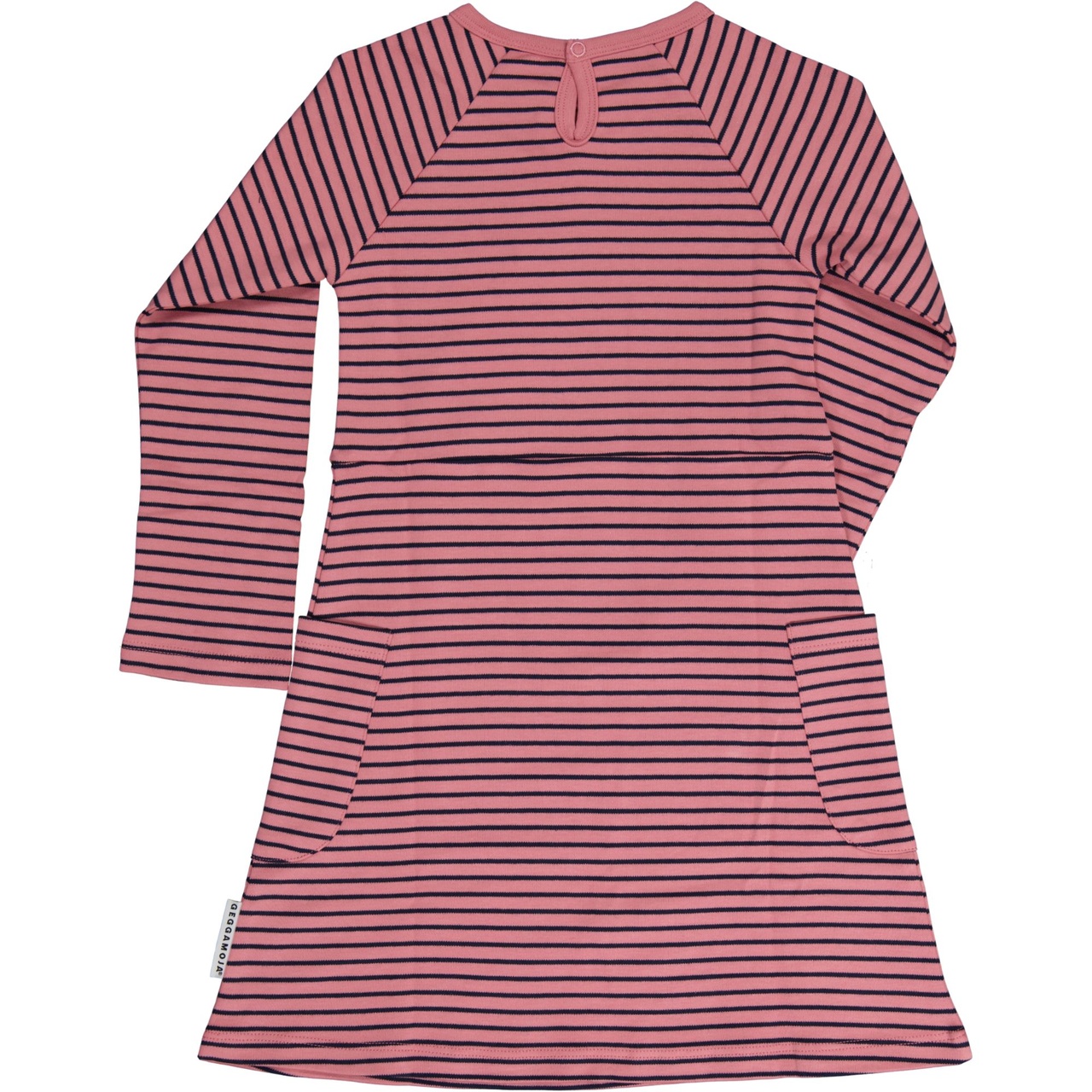 Pocket dress Pink/navy 110/116