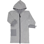 Kids bathrobe Greymel/grey-blue 110/116