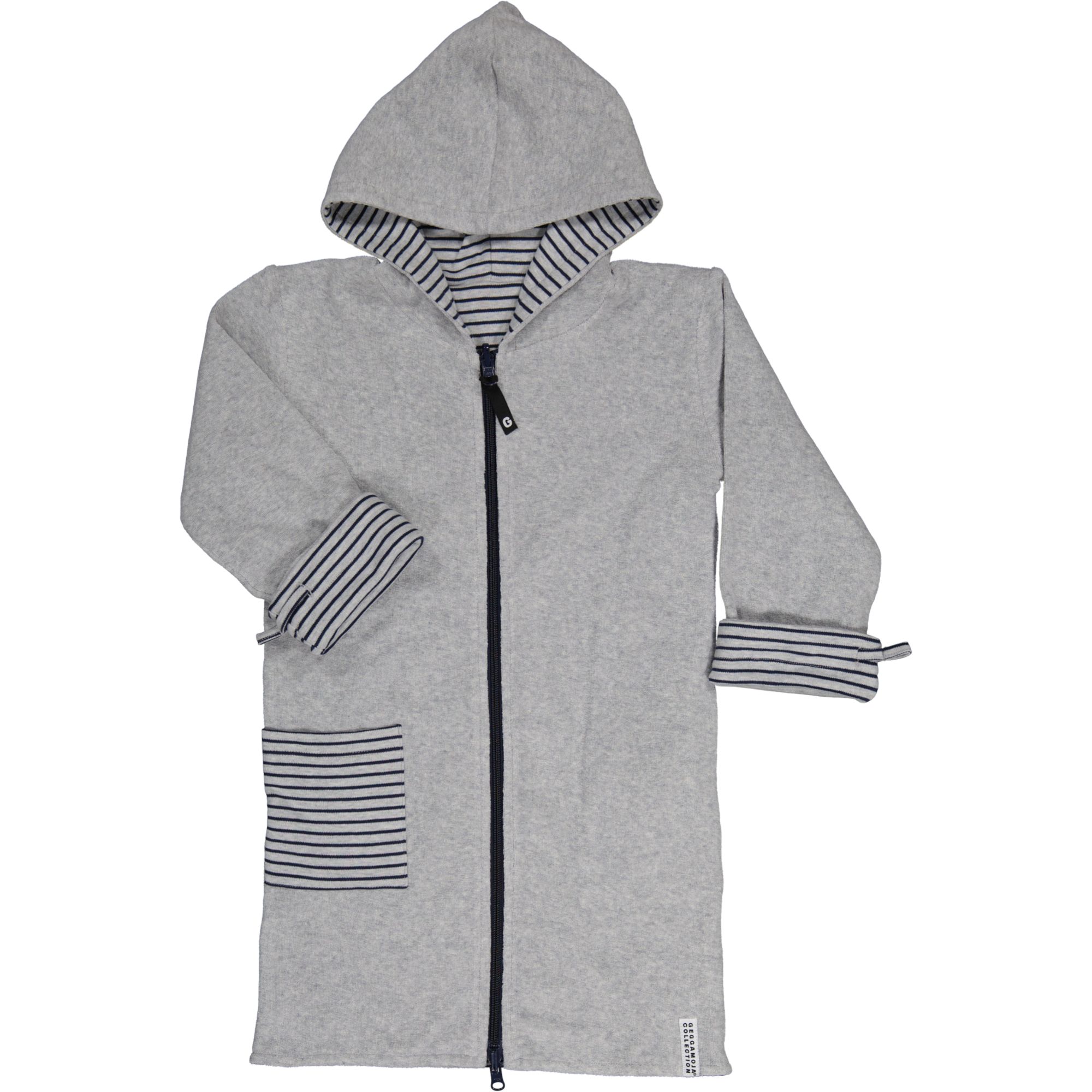 Kids bathrobe Greymel/grey-blue