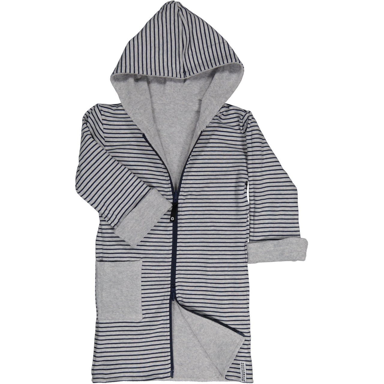 Kids bathrobe Greymel/grey-blue 86/92