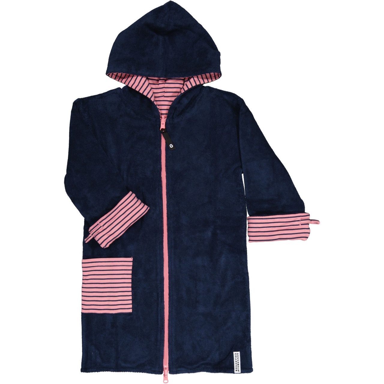 Kids bathrobe Navy/pink-navy 98/104