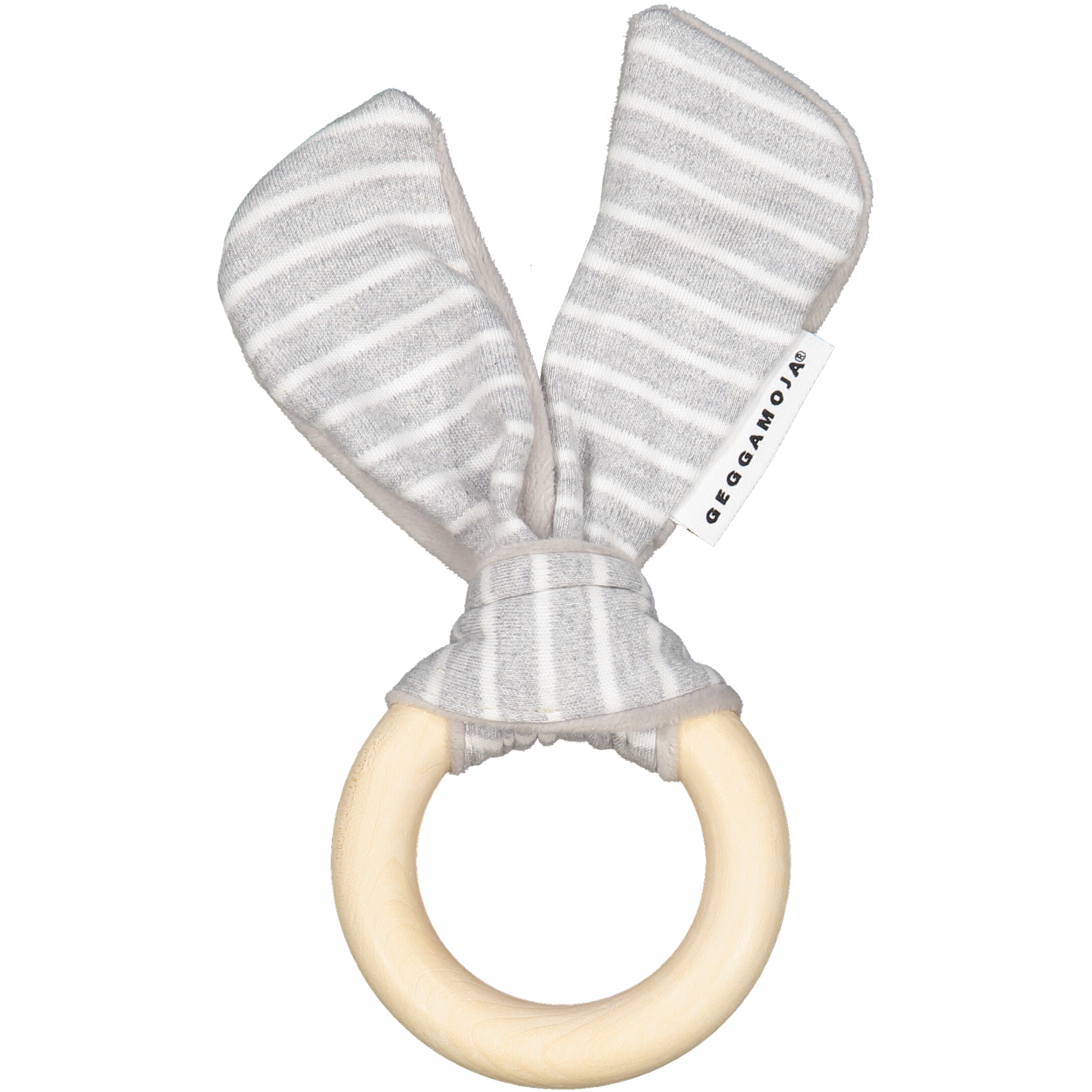 Classic wooden teething ring Grey