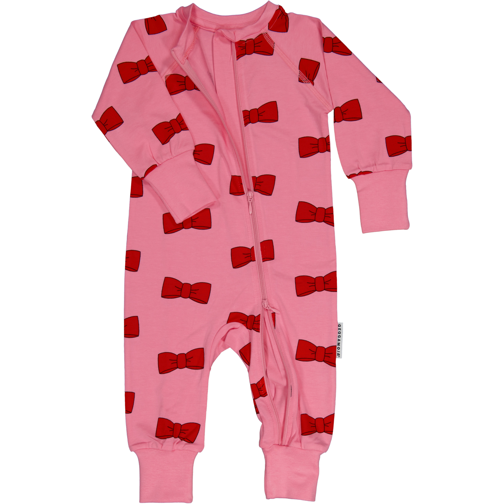 Bamboo two way zip pyjamas Bow bow