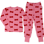 Pyjamas Tvådelad Bambu Rosett Rosa 122/128