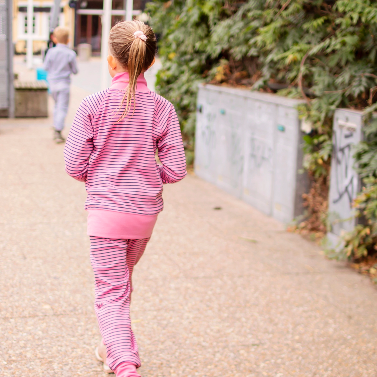 Zip sweater Pink/navy 74/80