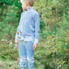 Longpants Grey mel/navy