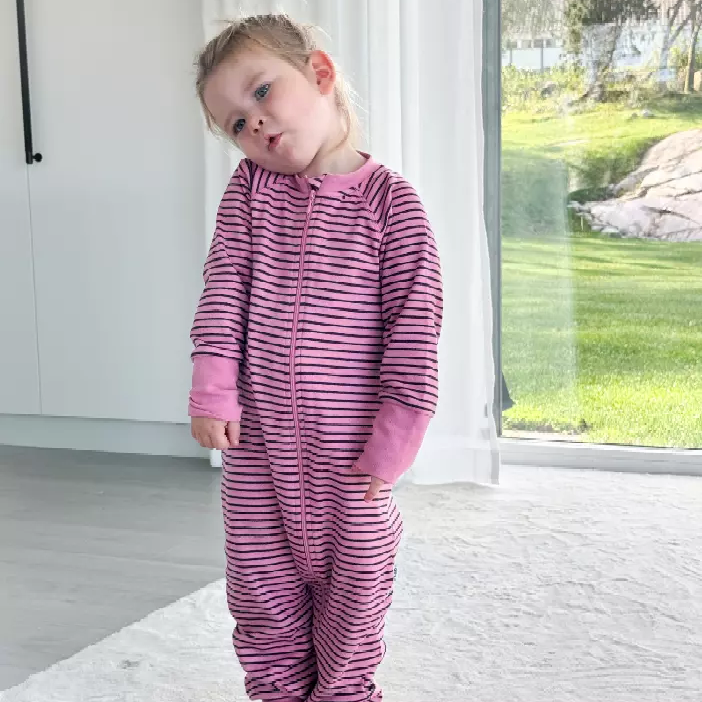 Pyjamas Heldräkt Rosa/Blå 50/56