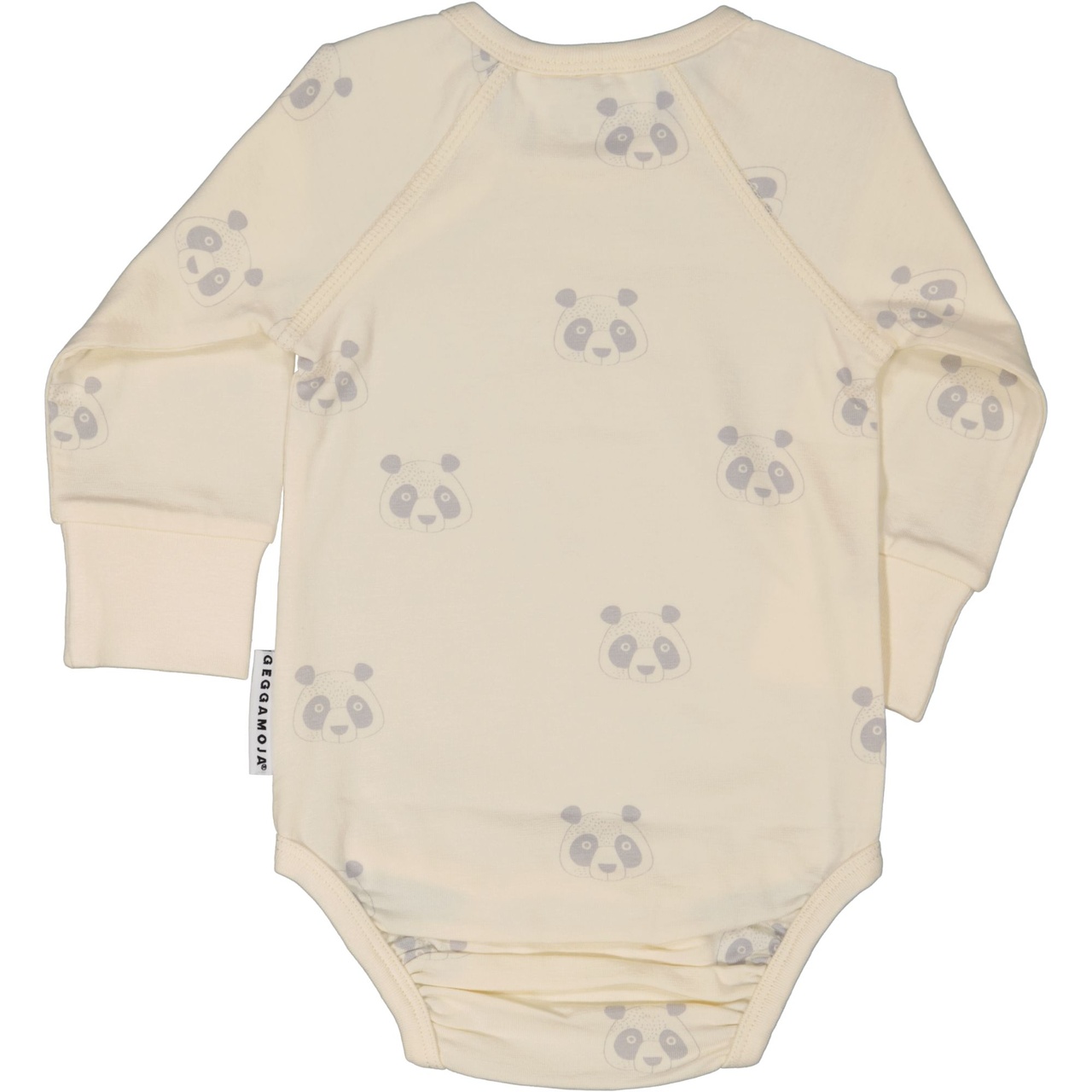 Body långärmad Bambu Panda Grå 74/80