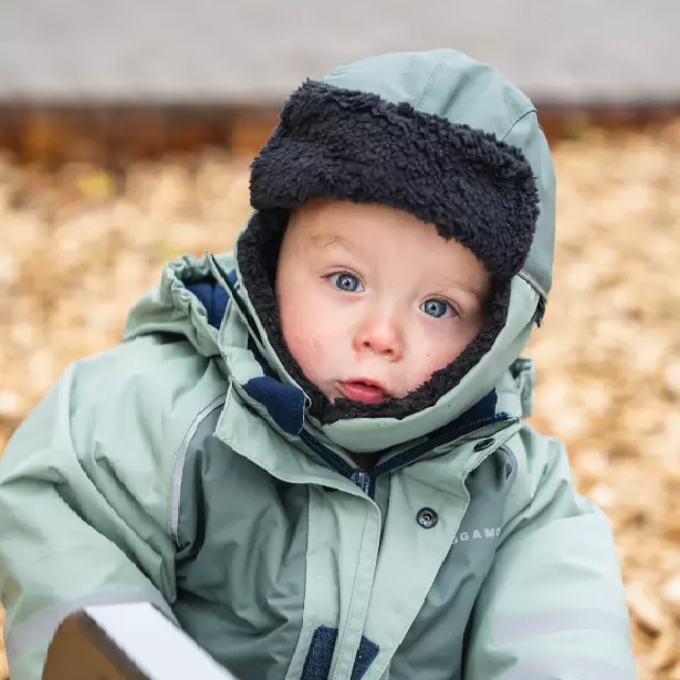 Winter helmet hat Mossgreen