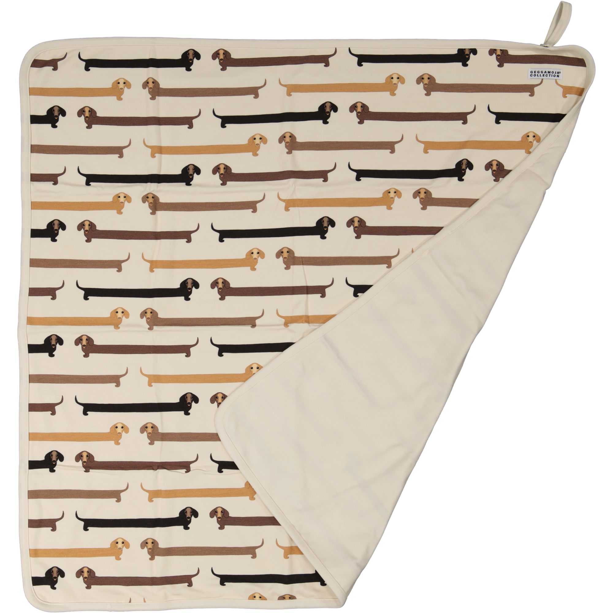 Bamboo baby blanket Sausage dogs